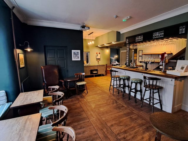 The bar area at The Whichcote Arms.
