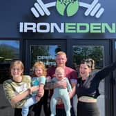 Tim and Laura McGibbon with the children, from left: Gracie, 12, Iris, 2, and six-month-old Lochlan.