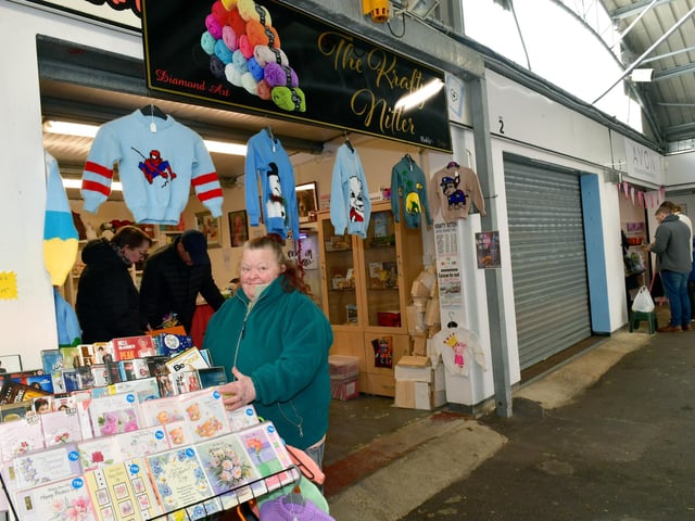Marianne Webster of The Crafty Nitter at Skegness Trading Hub.