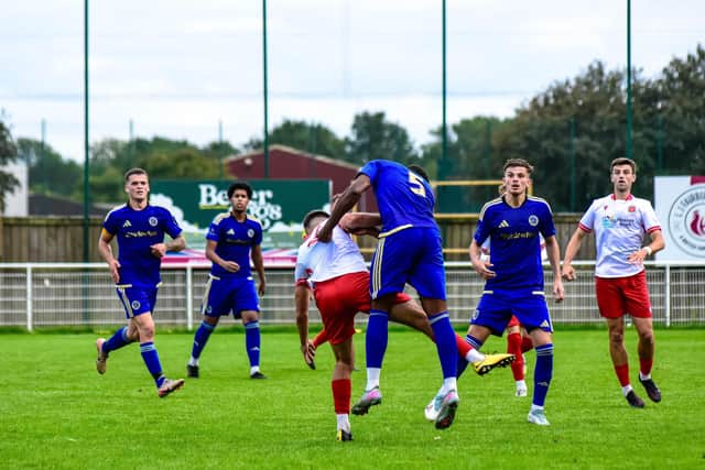 Skegness Town v Sheffield action - Pic by Ryan Thompson, Happy Snapz Photography