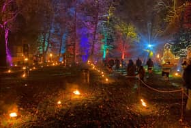 The event featured the first fire garden display to take place in the town centre