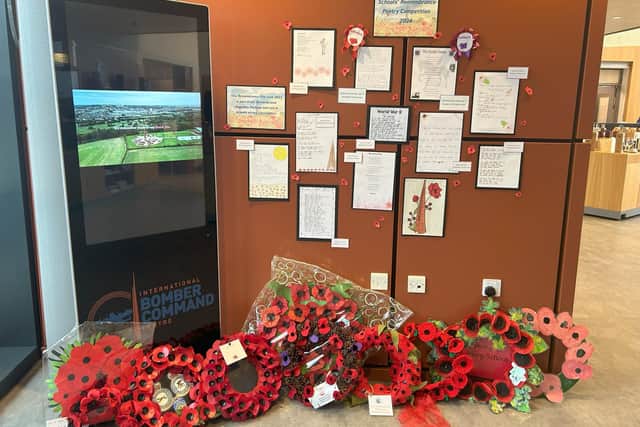 Poems & wreath display