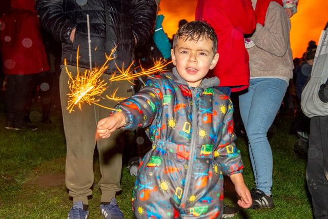 Arlo Smith, 4, enjoying the fireworks.