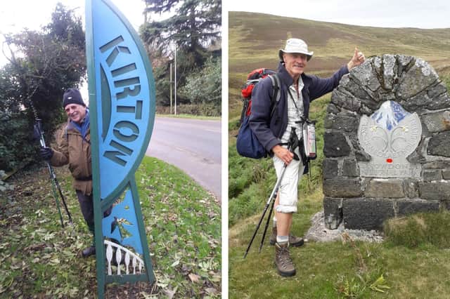 Peter (left), just after starting one of the trails, and Nigel at Snowdonia National Park. Below, Dominic Solesbury, from The White Hart.