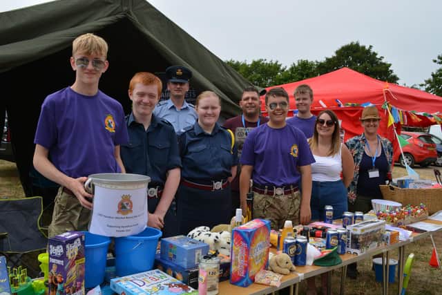 Members of Market Rasen ATC 2292 Sq ran a tombola
Photo: Dianne Tuckett