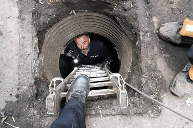 The bunkers were found 20ft underground. Photo: Lincs Police