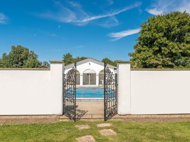 The swimming pool.