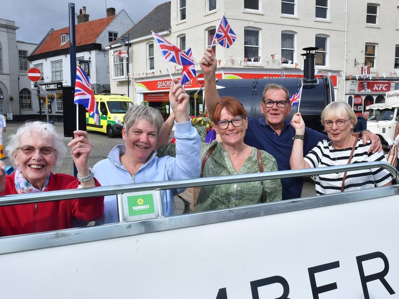 Pictured (from left) Ann Farmer, of Boston, Jane Welberry, of Boston, Helen Hicks, of Boston, and Mick Williamson, of Kirton.