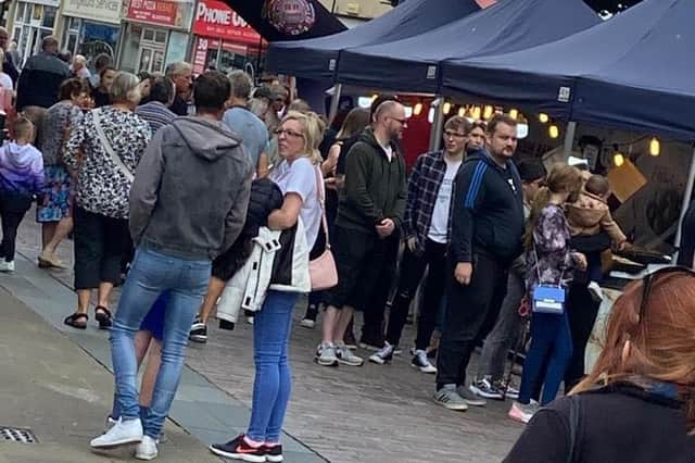 There were more than 30 food and drink stalls for people to try