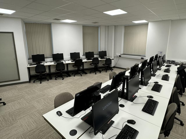 A suite of IT equipment.