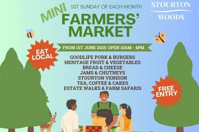 There will be a mini farmers market on Sunday August 3 as part of a week of sunflower picking open days.