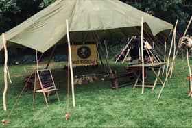 Wild crafts at Stourton estates during the Wolds Outdoor Festival.