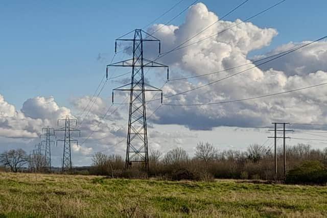 National Grid's proposal would see pylons 87 miles from Grimsby to Whaplode.