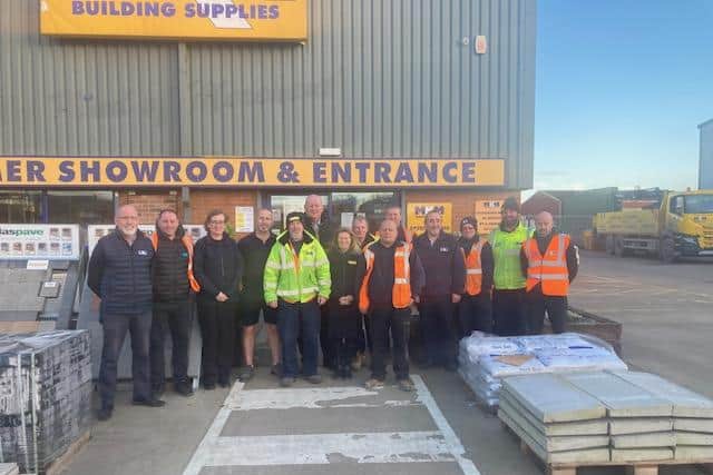The team at MKM Skegness taking part in 100 good deads.