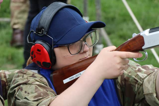 Clay target shooting has been popular among many of the Sleaford cadets.