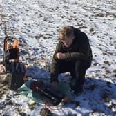 An image of fieldwork being conducted by the University of Lincoln.