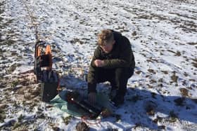 An image of fieldwork being conducted by the University of Lincoln.
