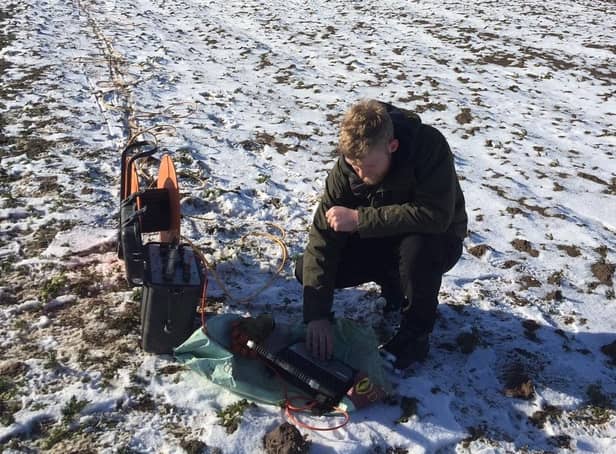 An image of fieldwork being conducted by the University of Lincoln.