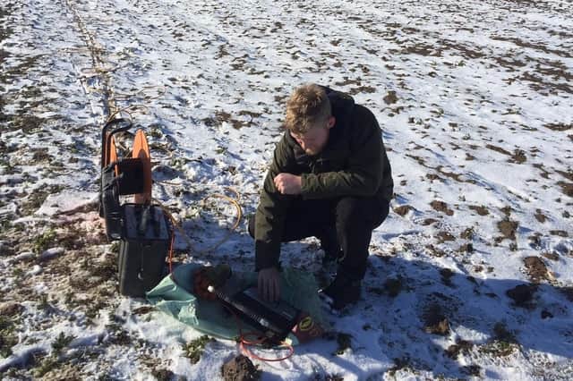 An image of fieldwork being conducted by the University of Lincoln.