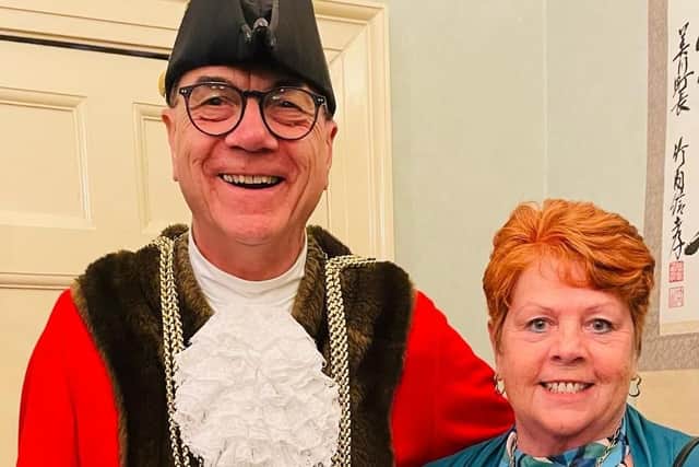 The Worshipful the Mayor of Boston Cllr Barrie Pierpoint with Mayoress Pamela Love