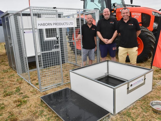 L-R Martin Osborne, Neil Marsh and Mike Marsh of Haborn Products Ltd, Sleaford