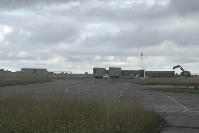 Portable buildings at RAF Scampton can be seen from the nearby roads. (Photo by: James Turner/Local Democracy Reporting Service)