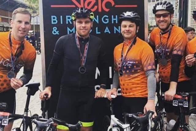 Trevor Banks, Andy Finn, David Blood, Alex Bagshaw, Leon Broadmore, Darren Laska and  Mike Winter are taking part in a 110-mile challenge from Nuneaton to Skegness.