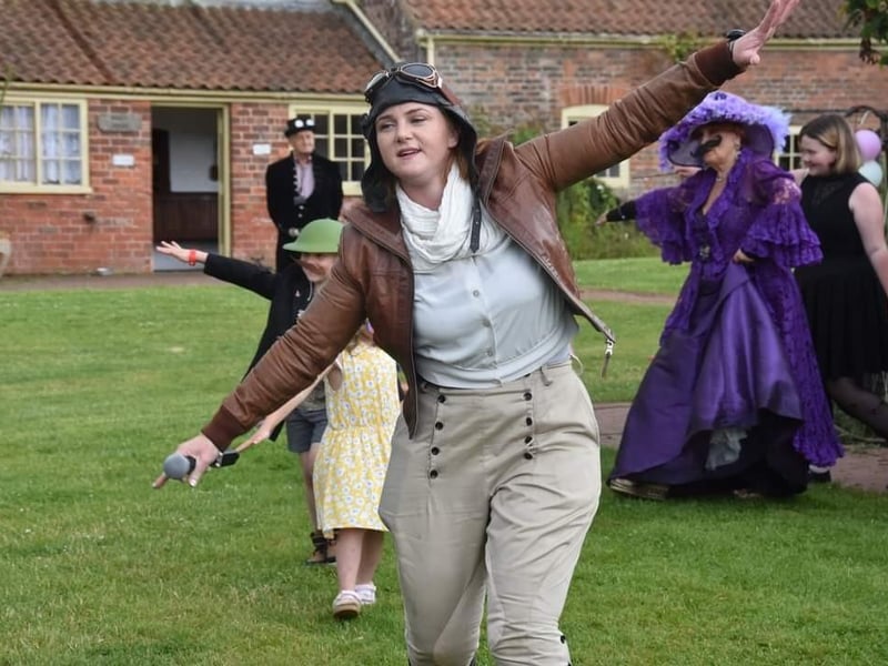 Come fly with me! One of the activities at the Hidden Village Steampunk Event.