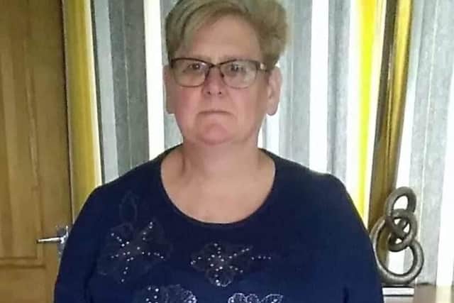 Sue Binley before her four stone weight loss with Slimming World.