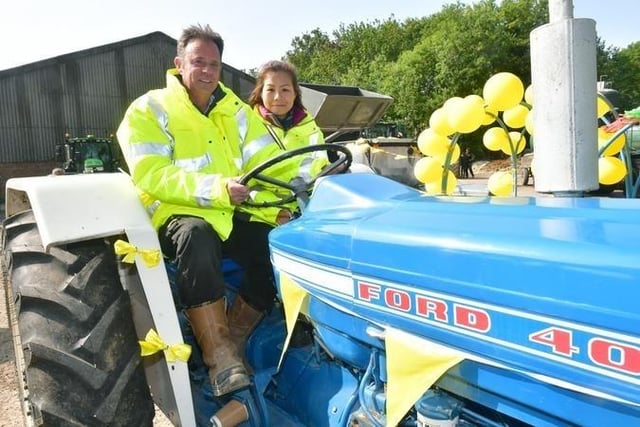 Daniel and Joy McNally of North Somercotes, with their 1968 Ford 4000.