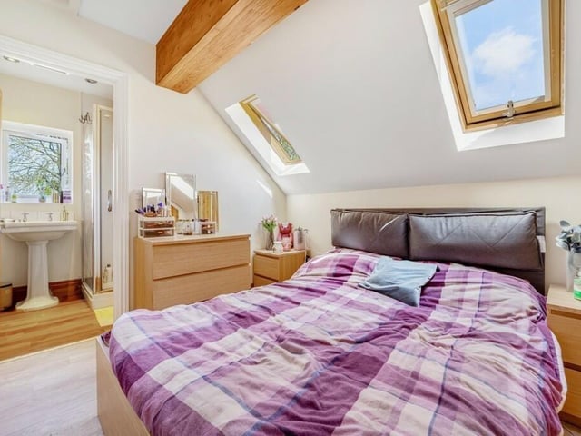 The bedroom in the flat.