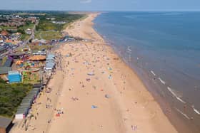 An aerial view of Mablethorpe beach, which was praised in the Buzz Capital study.