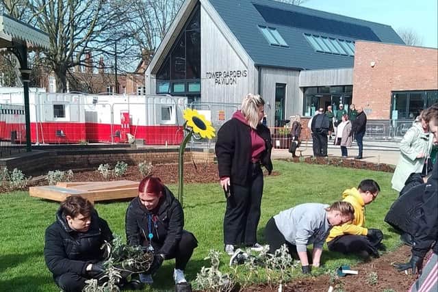 Community planting day in Tower Gardens, Skegness.