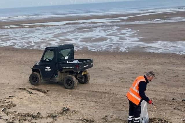 ELDC's waste team have already removed bags of nurdles from the coast.