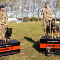 Coningsby dog handlers take top honours at RAF Police Military dog trials