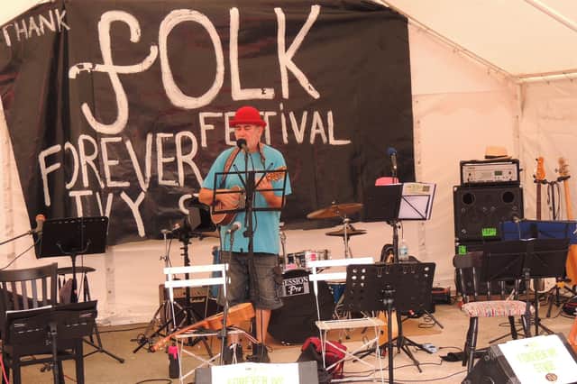 Images from Sleaford's Thank Folk for the Ivy festival. Keith Collishaw kicks things off.