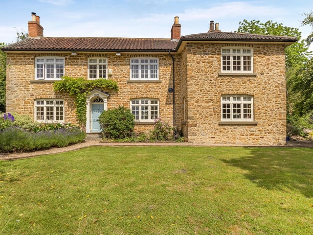 The front of the home.