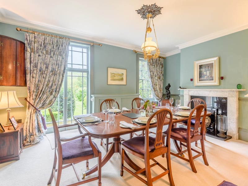 The dining room.