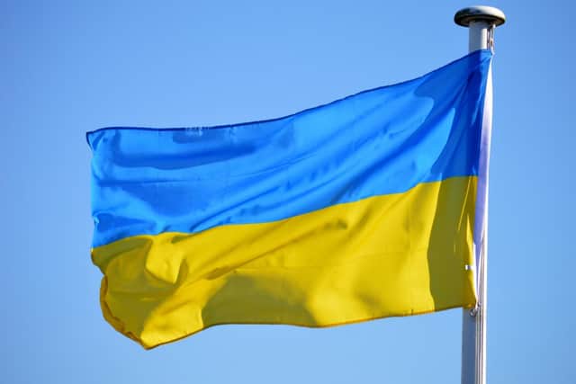 Solidarity with Ukraine.