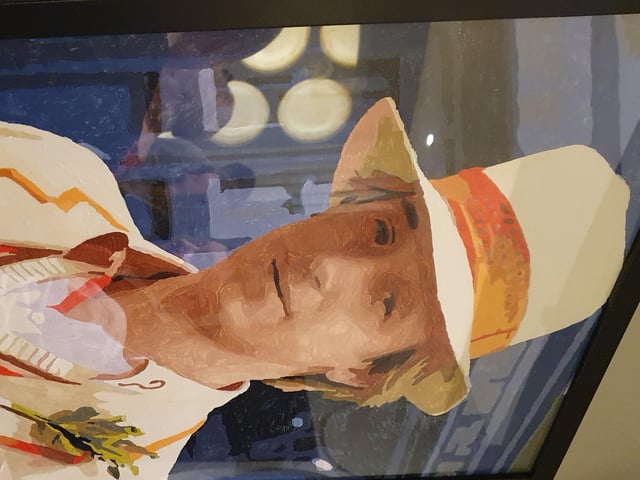 A nod to Peter Davison, who recorded a special episode for the experience.