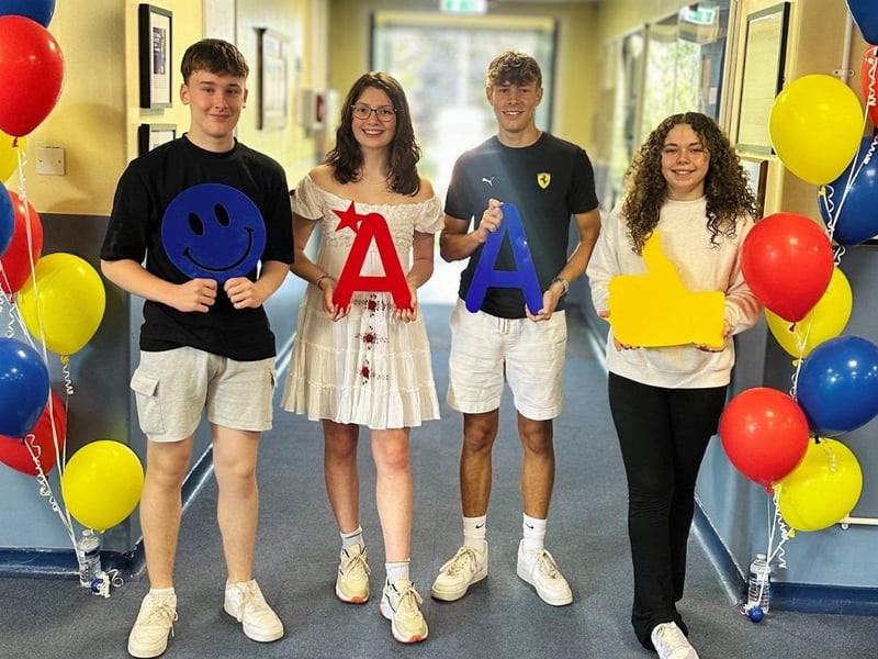 Queen Elizabeth's High School students Josh, Eboney, Tobin and Jess