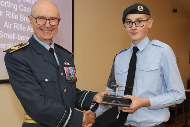 2160 Squadron's top cadet of 2023, Leading Cadet Alfie Brewer.