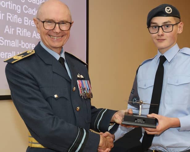 2160 Squadron's top cadet of 2023, Leading Cadet Alfie Brewer.