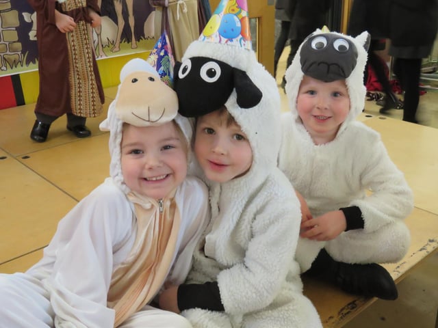 Some sheepish characters in Church Lane School’s show in Sleaford.