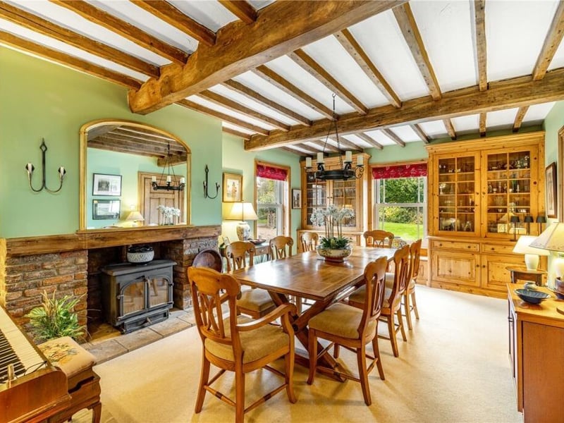 The dining room.