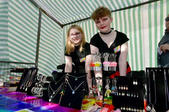Abbie Devall, 14 and Luke Etches, 14, of Woodhall Spa of Ice Scream 969 at Horncastle's Teenage market last year.