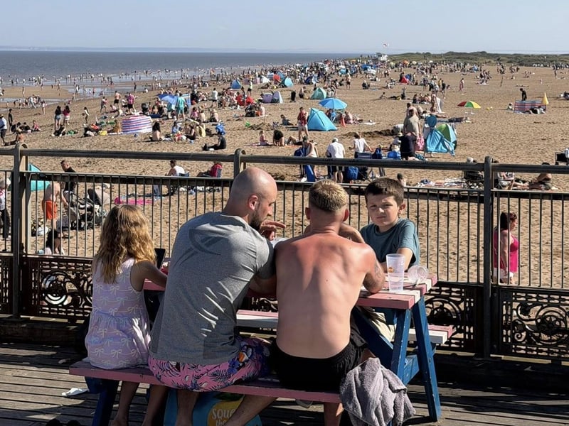 Bank Holiday weekend on Skegness Beach