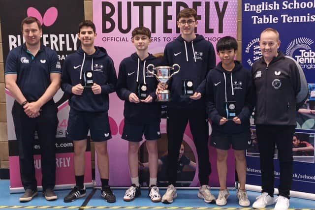 U16 boys squad won the Leach-Carrington Cup