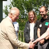 King Charles III met Natural England staff alongside partner organisations when he visited the Lincolnshire Coast in July 2023.