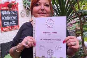 Landlady Joanne Buckland of the Thatch pub received a Silver Gilt awards in East Midlands in Bloom 2023.